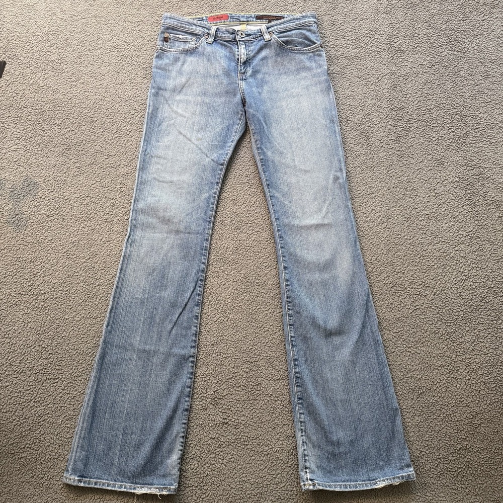 AG Adriano Goldschmied Blue Jeans The Angel Bootcut Made USA Denim Women's 28R